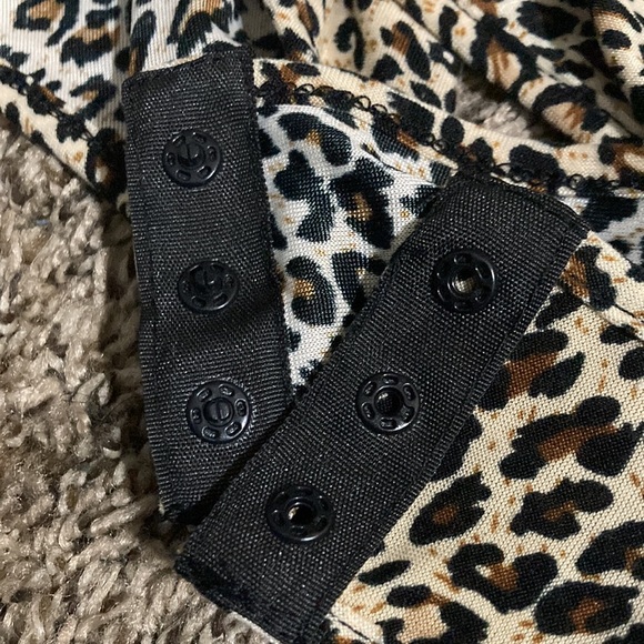 Bodysuit One Strap Leopard Print - Picture 3 of 4